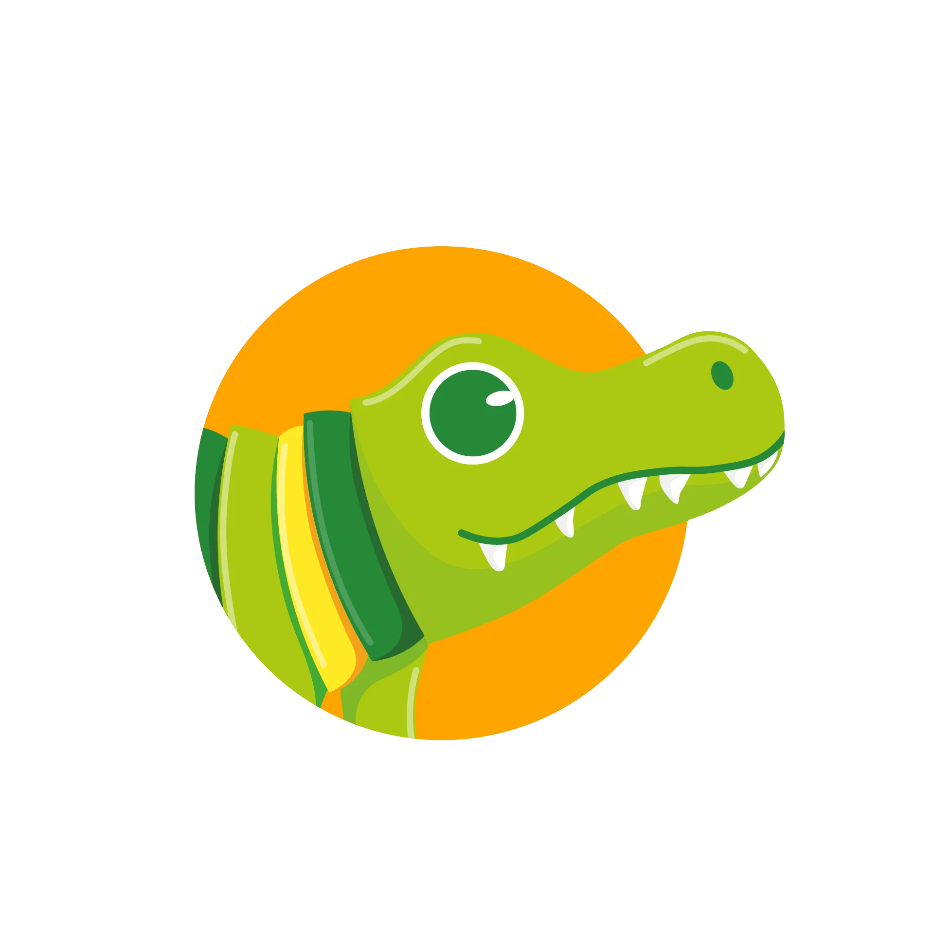 cartoon gator head